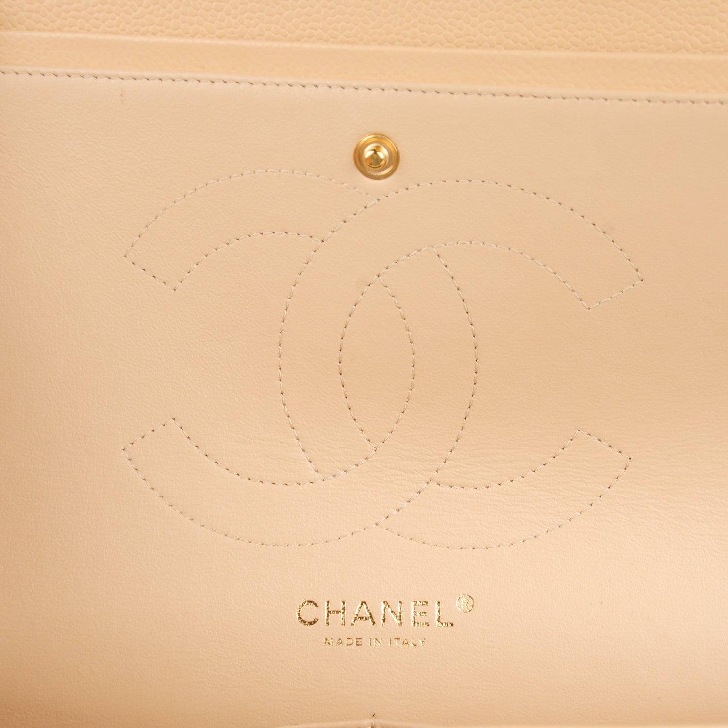 Chanel Caviar Quilted Jumbo Double Flap Beige Clair 7 of 8