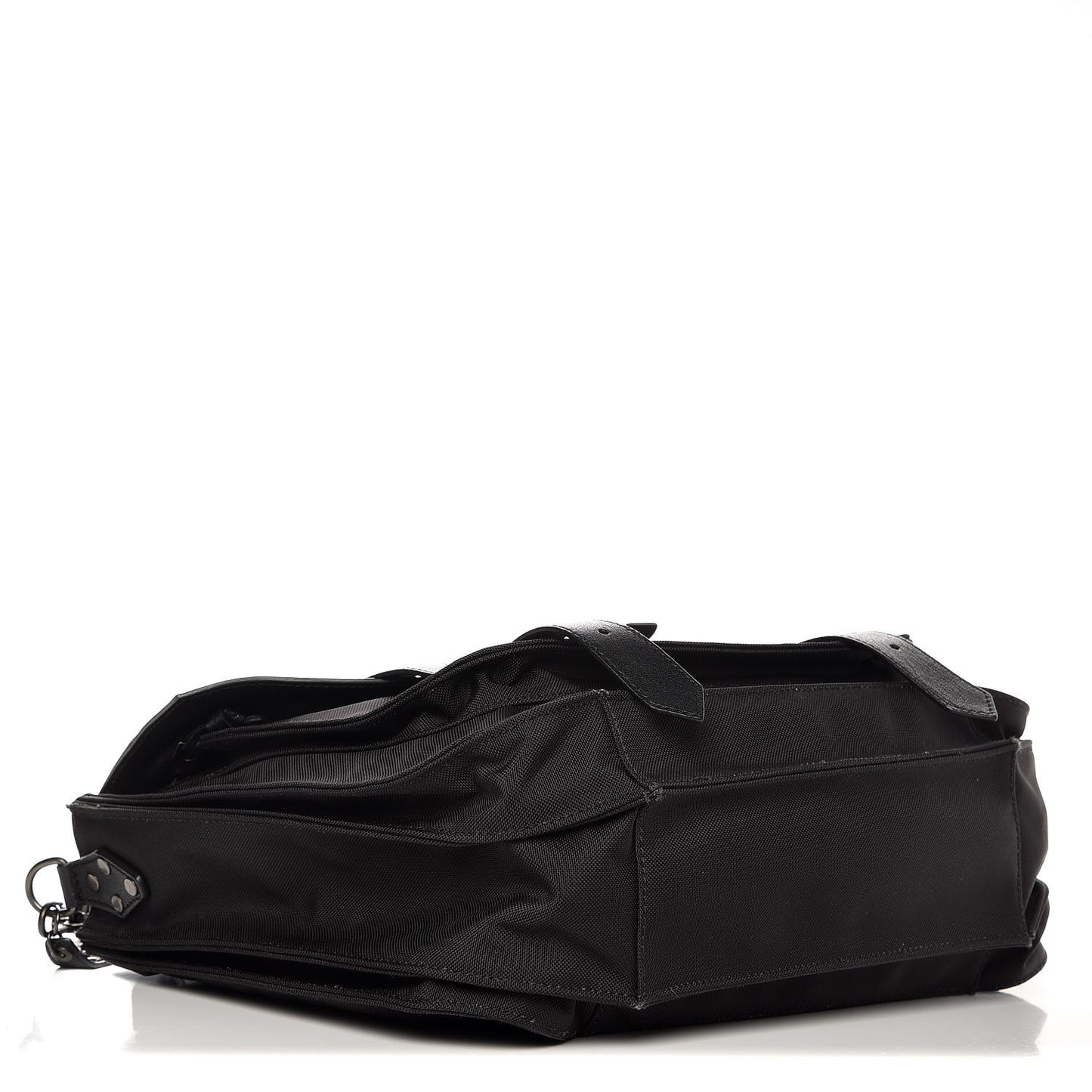Lambskin Nylon Extra Large PS1 Satchel Black