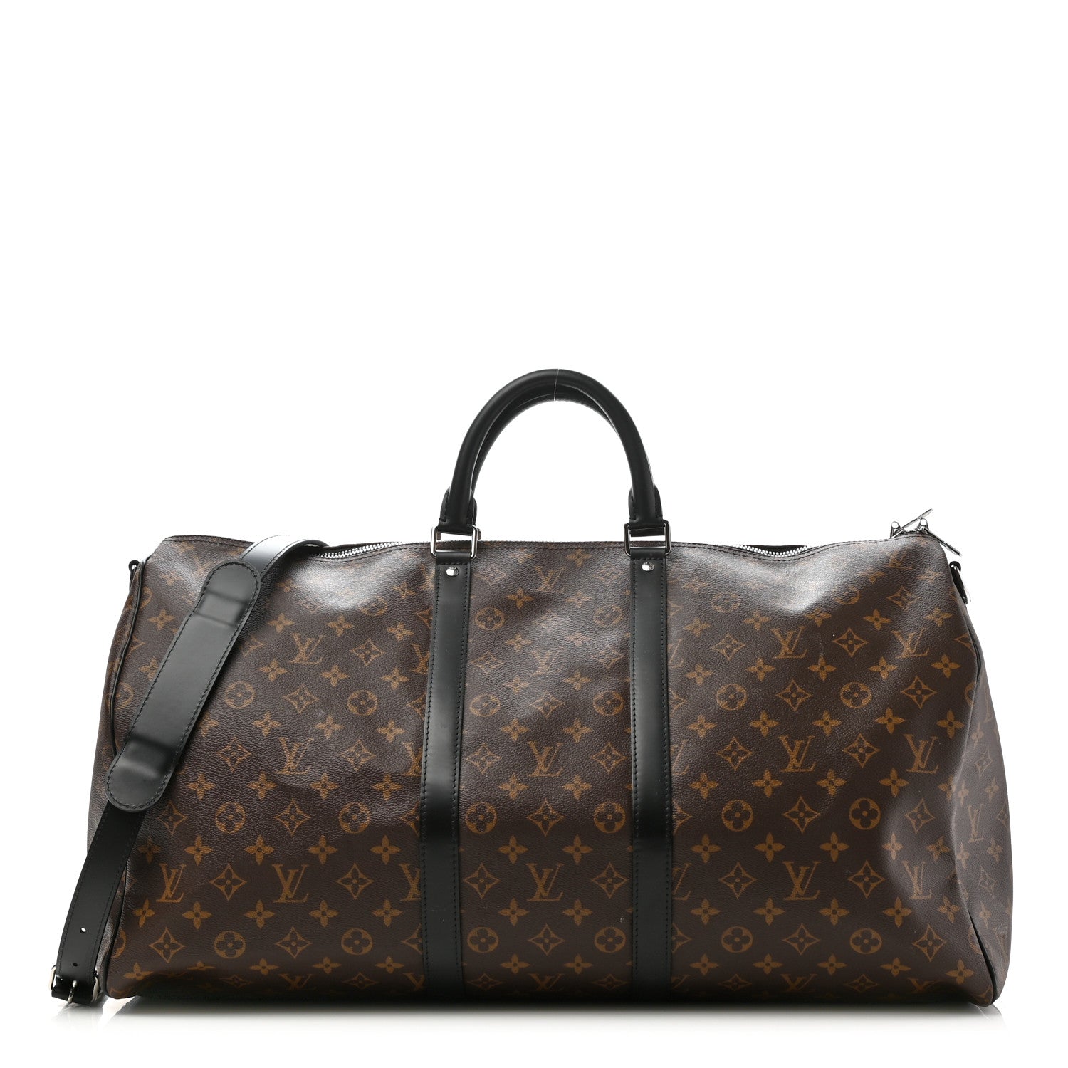 Louis Vuitton Monogram Macassar Keepall Bandouliere 55 1 of 13