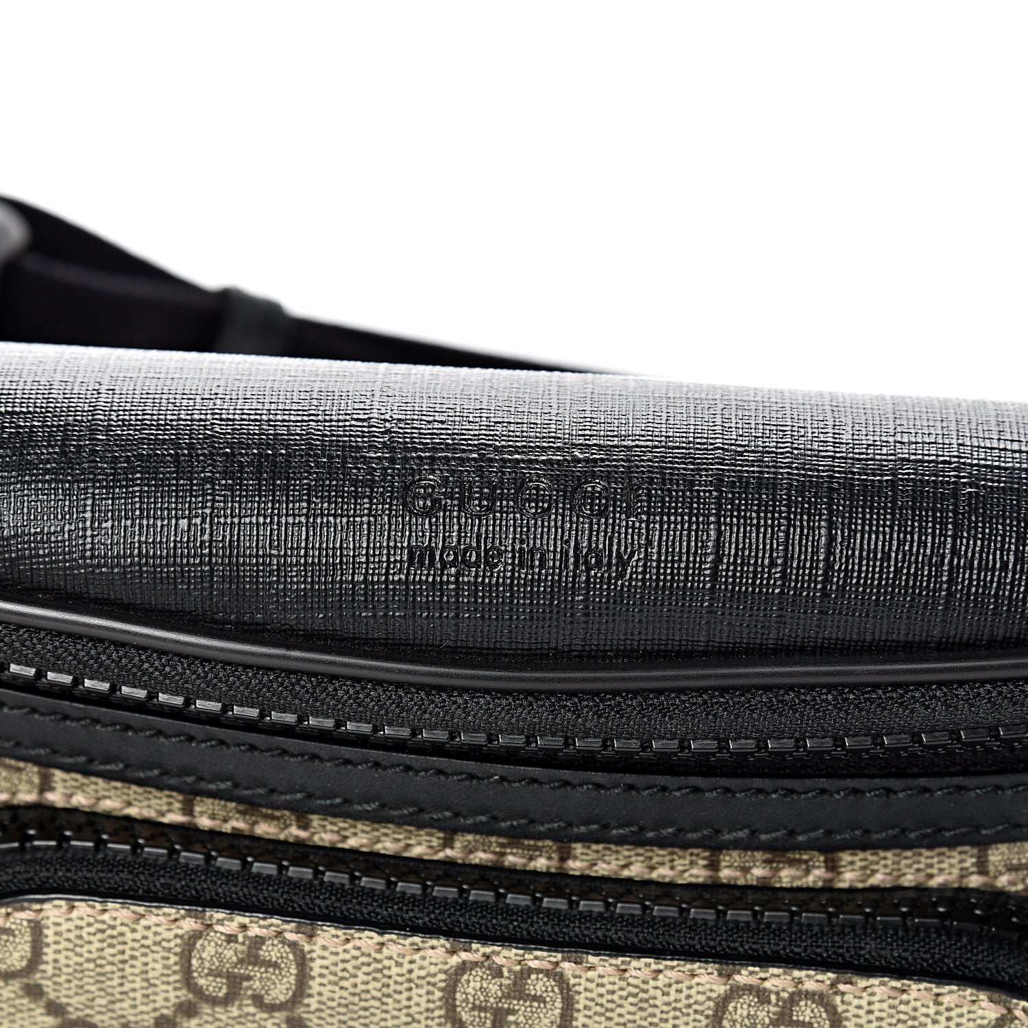 Gucci GG Supreme Monogram Belt Bag Black 10 of 10