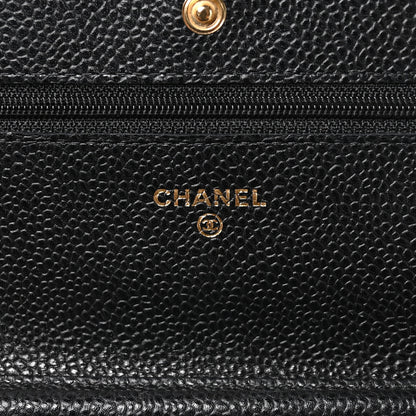 Chanel Caviar Quilted Wallet on Chain WOC Black 5 of 10