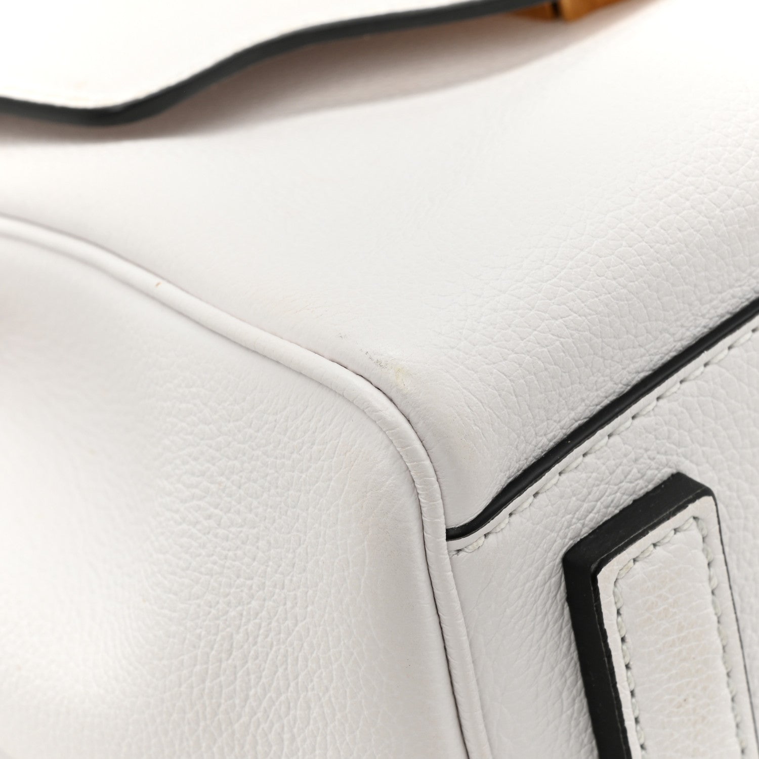Versace Grained Calfskin Small La Medusa Top Handle Bag White 12 of 15