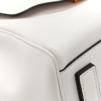 Versace Grained Calfskin Small La Medusa Top Handle Bag White 12 of 15