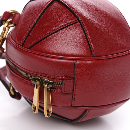 Gucci Piuma Lux Energy Mini Tifosa Basketball Shaped Shoulder Bag Romantic Cerise 7 of 8