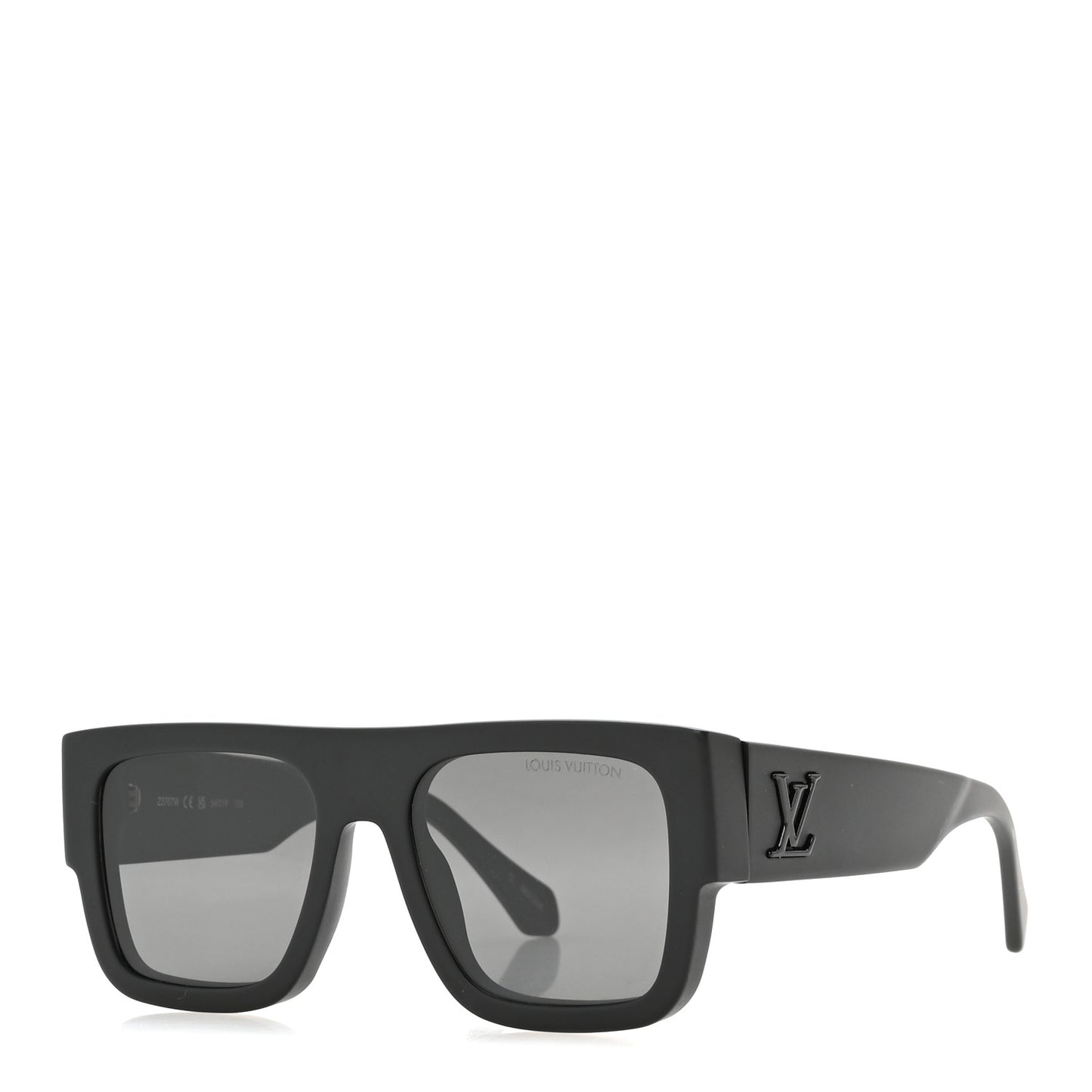 Acetate LV Clash Large Square Sunglasses Z2707W Deep Black