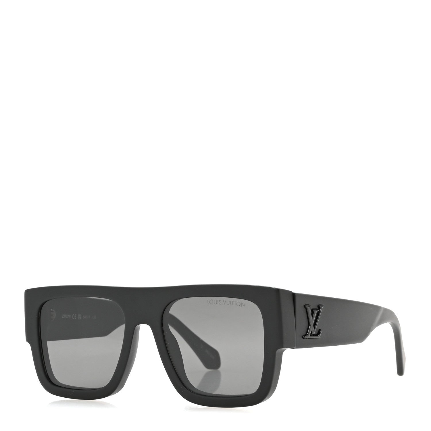 Louis Vuitton Acetate LV Clash Large Square Sunglasses Z2707W Deep Black 1 of 9