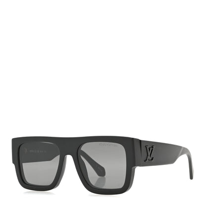 Louis Vuitton Acetate LV Clash Large Square Sunglasses Z2707W Deep Black 1 of 9
