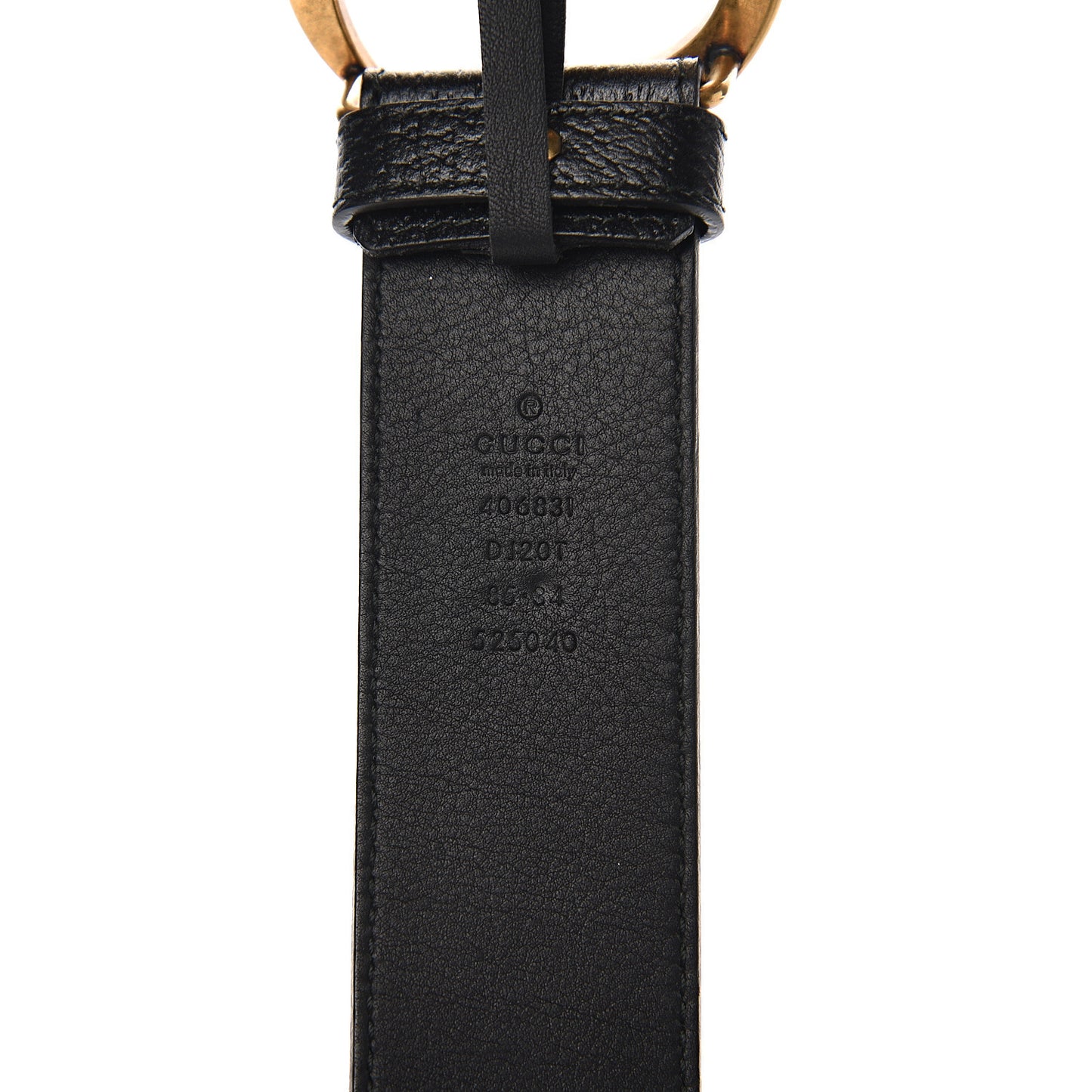 Textured Calfskin Double G 40mm Belt 85 34 Black
