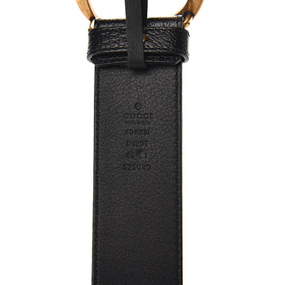 Gucci Textured Calfskin Double G 40mm Belt 85 34 Black 3 of 5