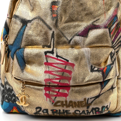 Chanel Graffiti Printed Canvas Street Spirit Backpack Multicolor 7 of 9