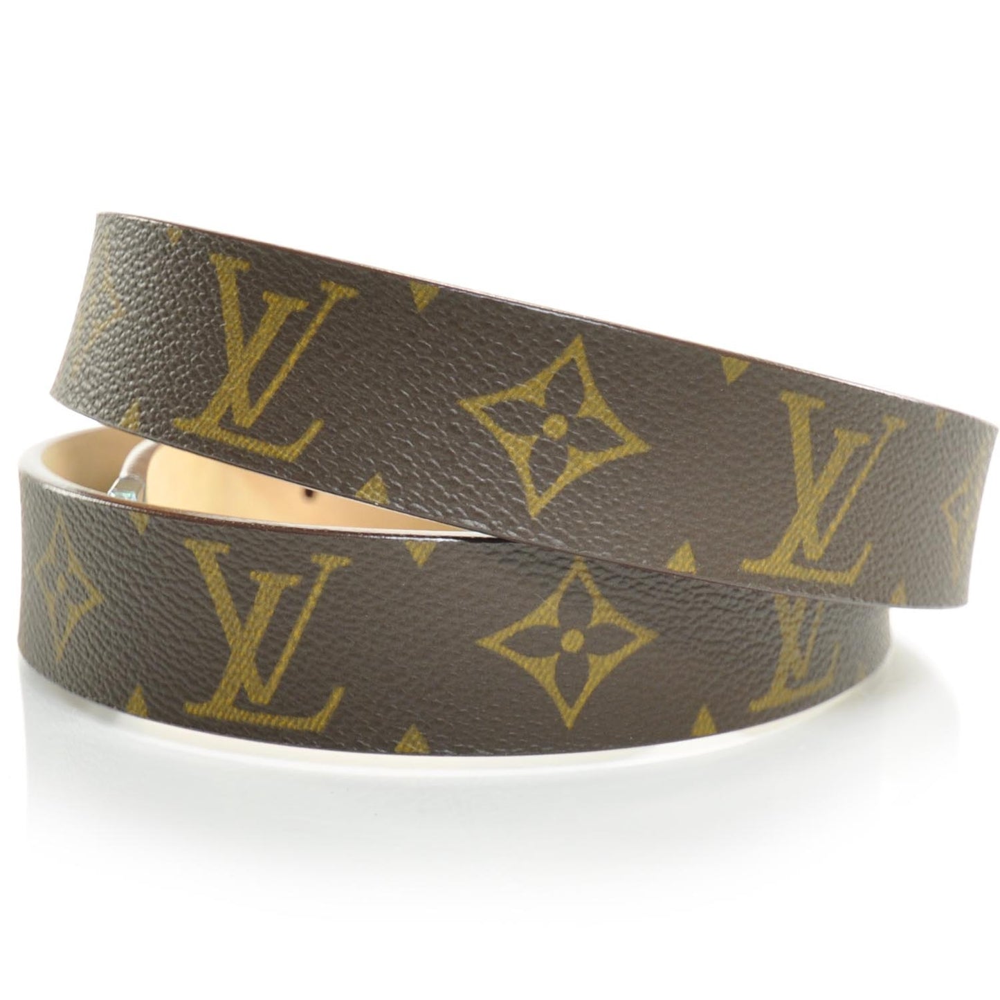 Monogram LV Paris Belt Gold 90 36