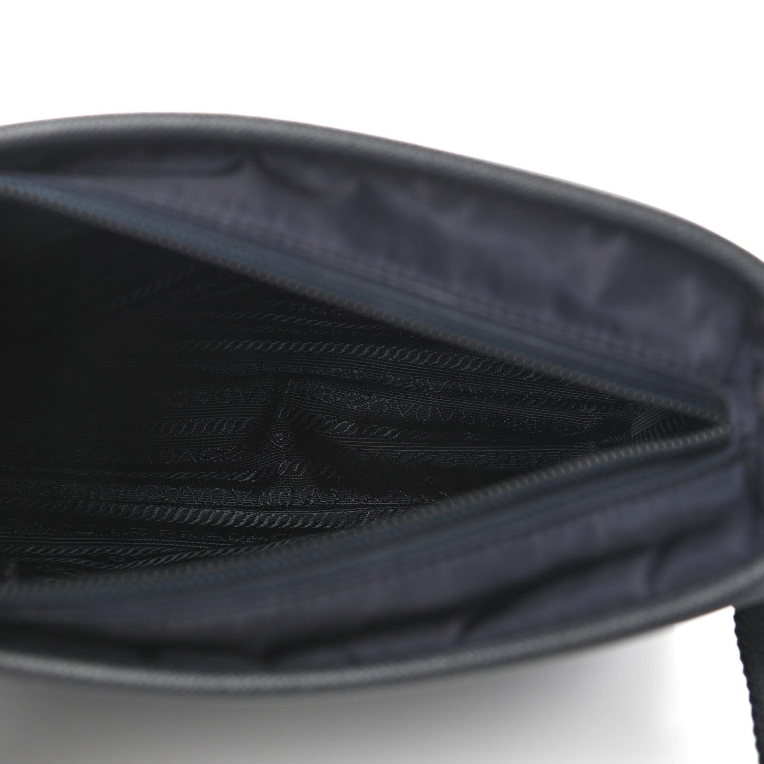 Prada Tessuto Nylon Saffiano Messenger Bag Baltico 8 of 16