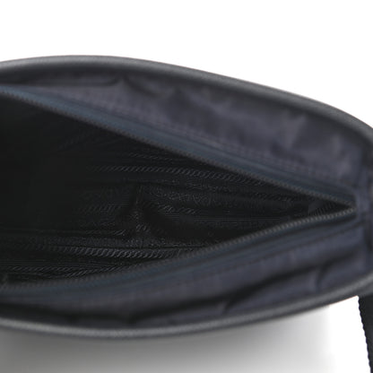 Prada Tessuto Nylon Saffiano Messenger Bag Baltico 8 of 16