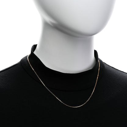 Van Cleef & Arpels 18K Yellow Gold Trace Chain Necklace 2 of 5