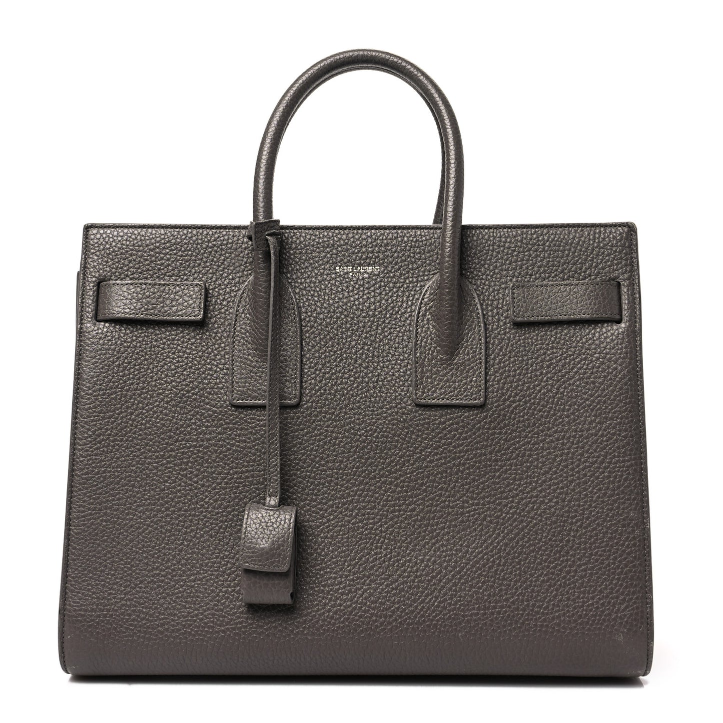 Grained Calfskin Small Sac De Jour Fog