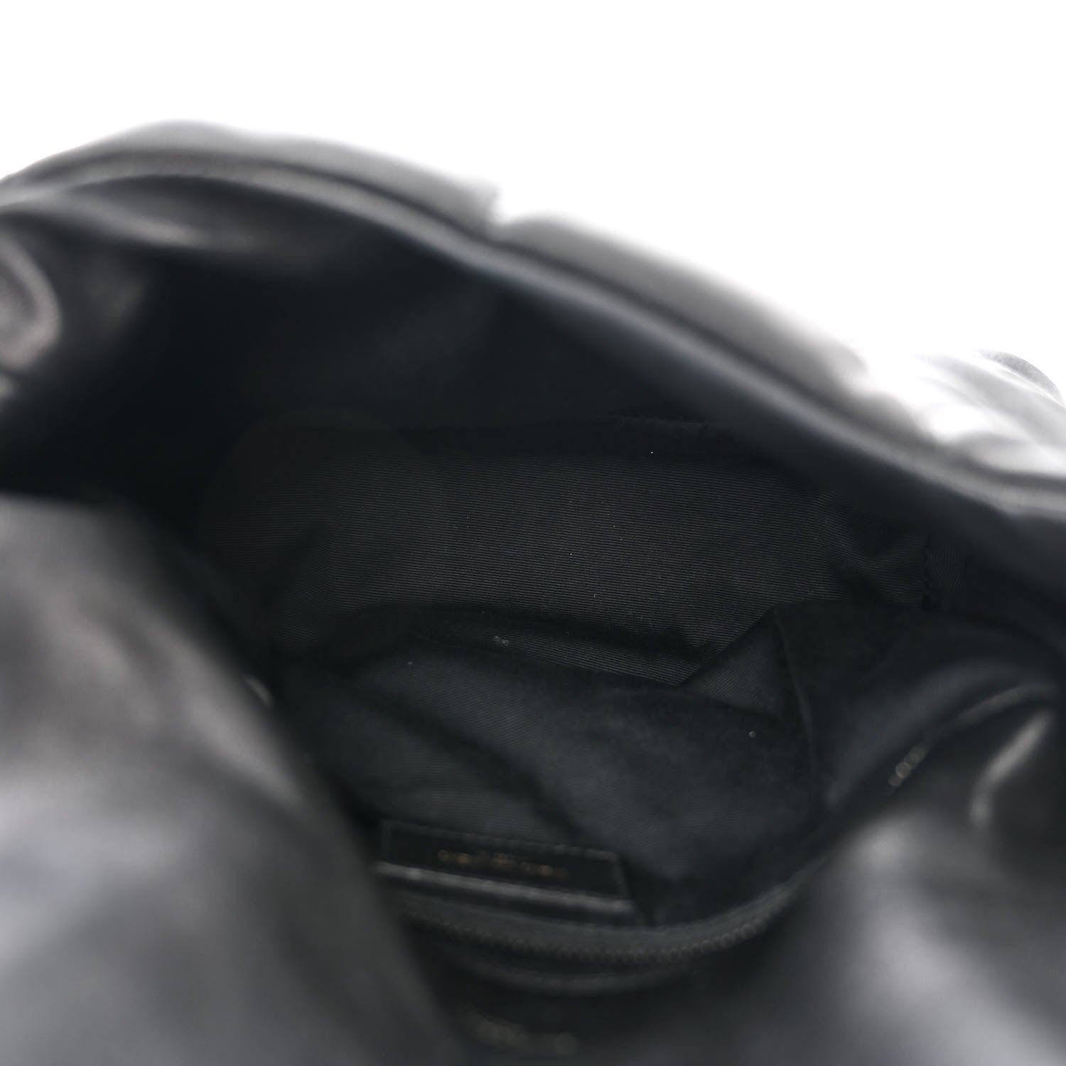 Saint Laurent Lambskin Quilted Monogram Monochrome Small Loulou Puffer Chain Satchel Black 5 of 10