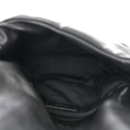 Saint Laurent Lambskin Quilted Monogram Monochrome Small Loulou Puffer Chain Satchel Black 5 of 10