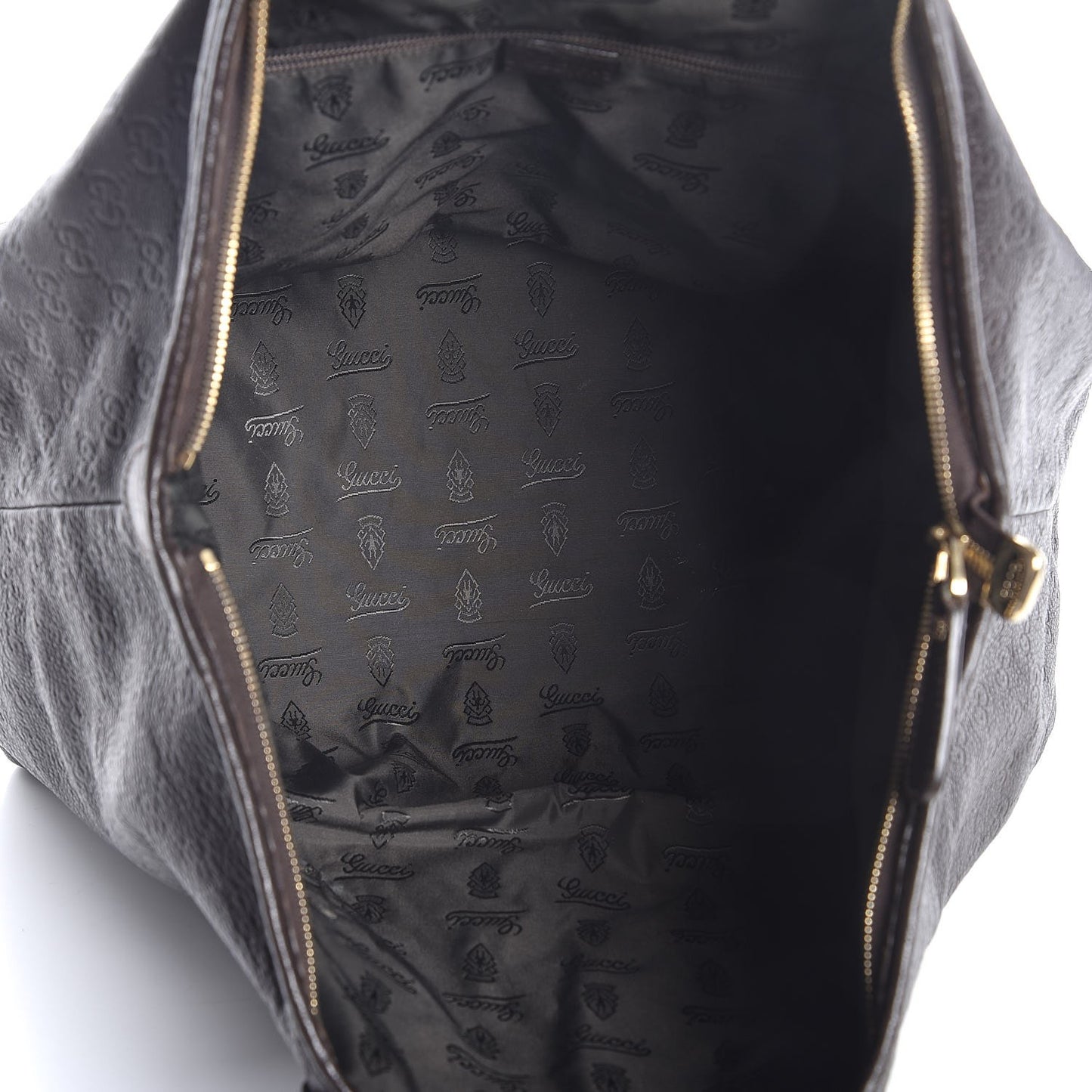 Guccissima Medium Joy Tote Bag Dark Brown