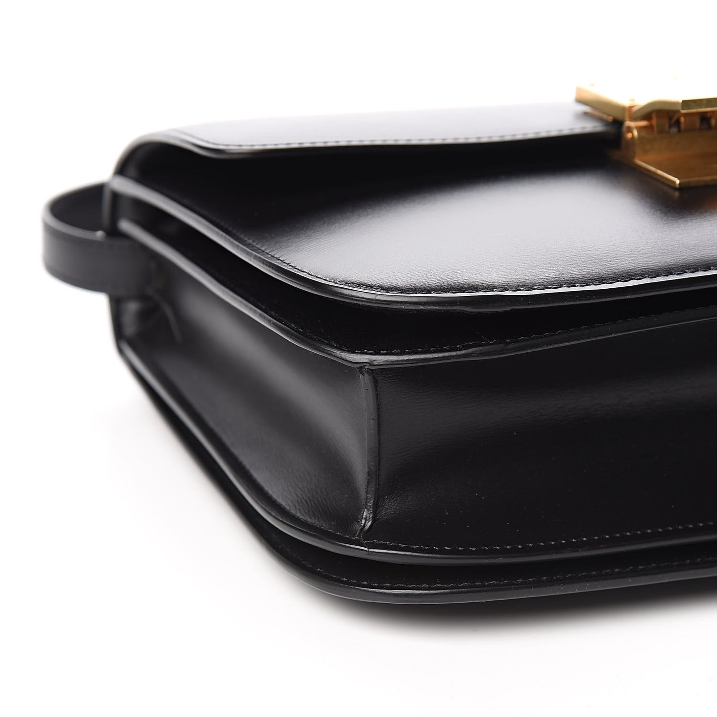 Liege Calfskin Medium Classic Box Flap Bag Black