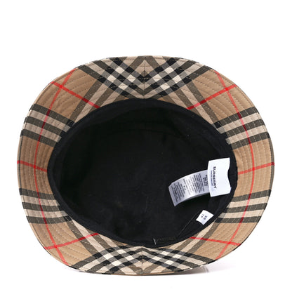 Burberry Technical Cotton Vintage Check Bucket Hat XS Archive Beige 6 of 8