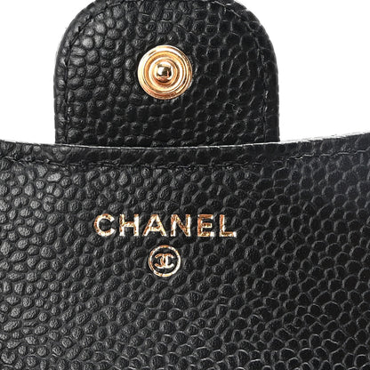 Chanel Caviar Quilted Compact Flap Wallet Black 6 of 9