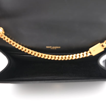 Saint Laurent Smooth Calfskin Medium Classic Monogram Kate Tassel Satchel Black 5 of 12