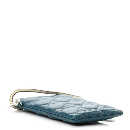 Christian Dior Supple Calfskin Cannage Caro Multifunctional Pouch Deep Green 5 of 11