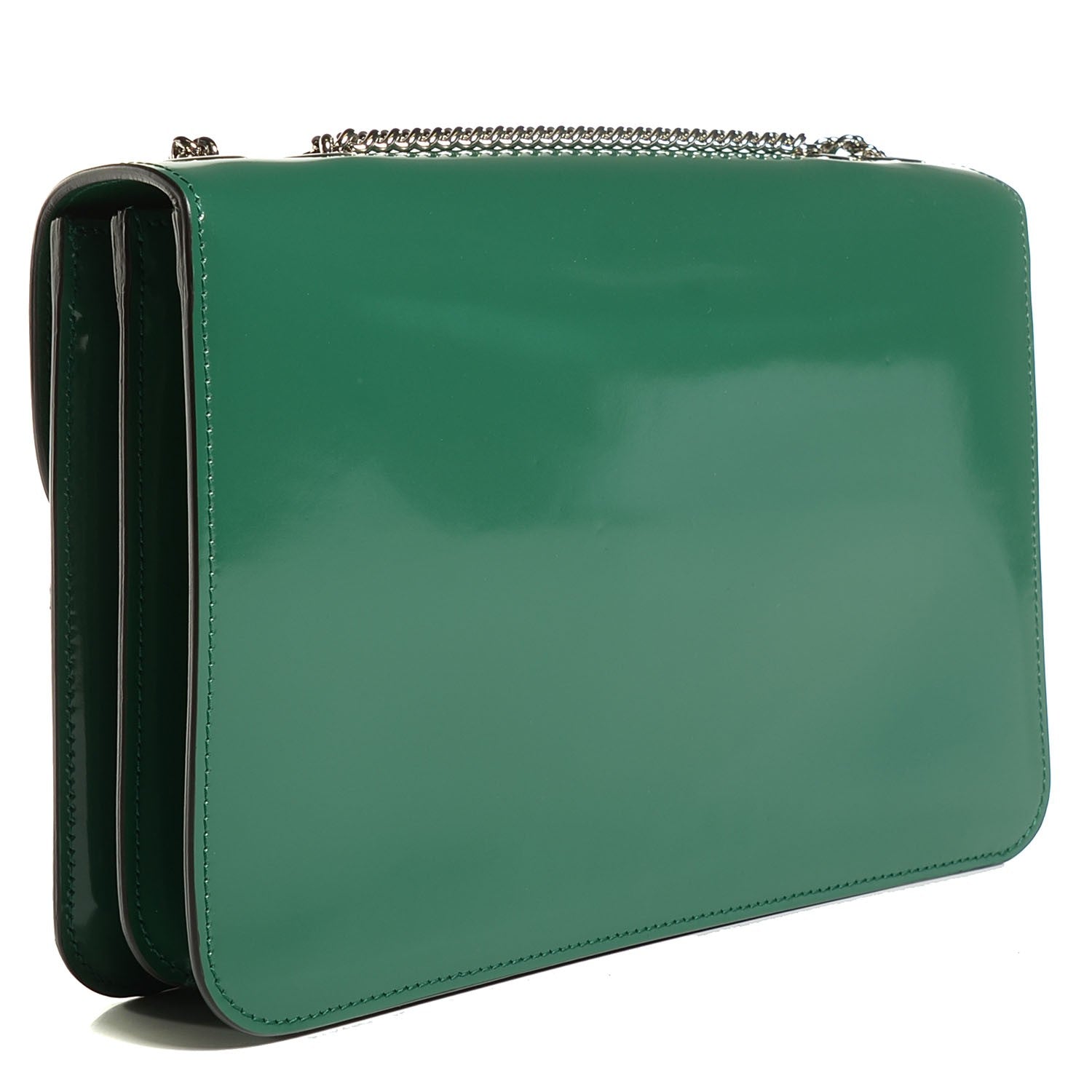 Gucci Shade Lux Calfskin Interlocking G Shoulder Bag Turtle Green 3 of 7