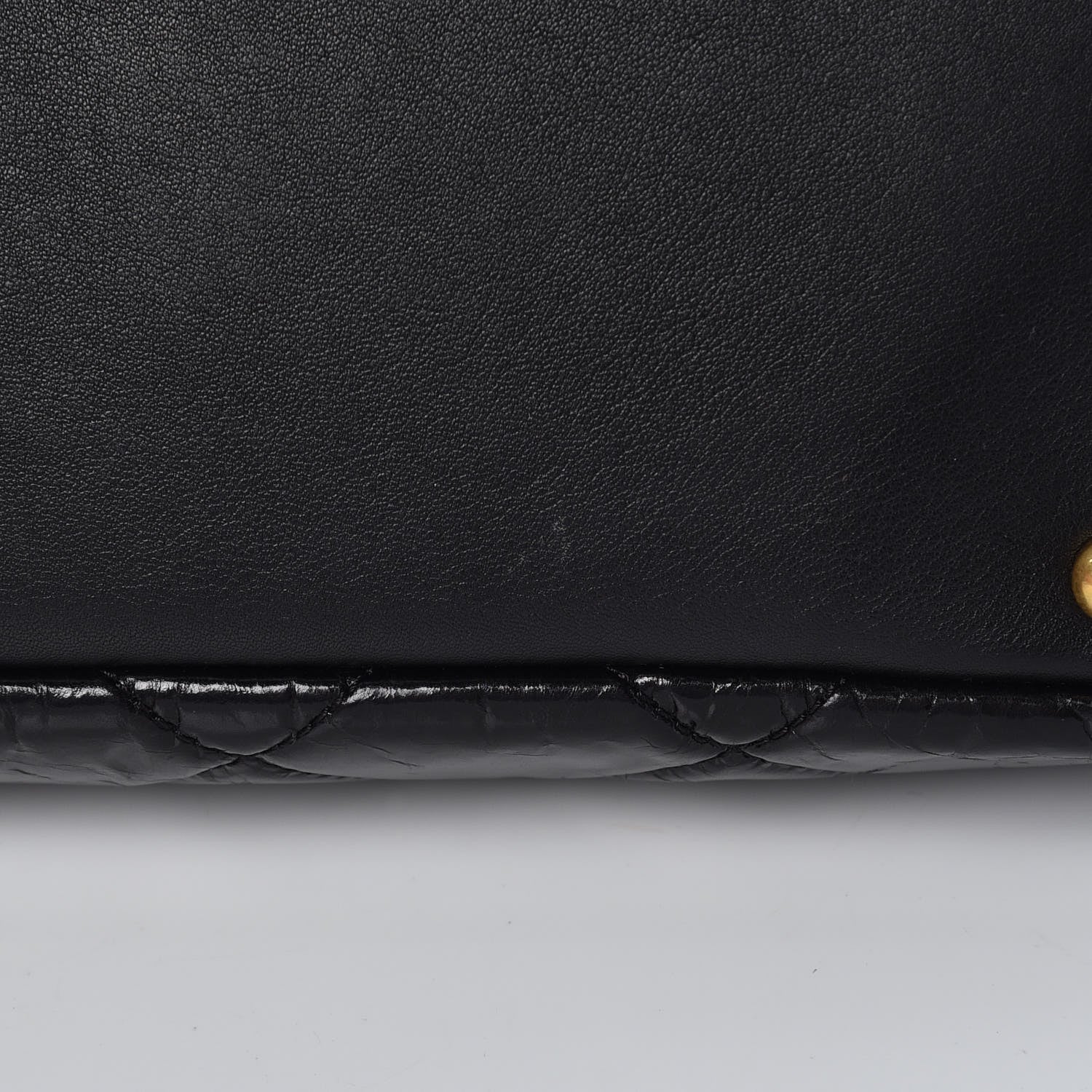 Chanel Glazed Crinkled Lambskin Large East West Flap Black 10 of 10