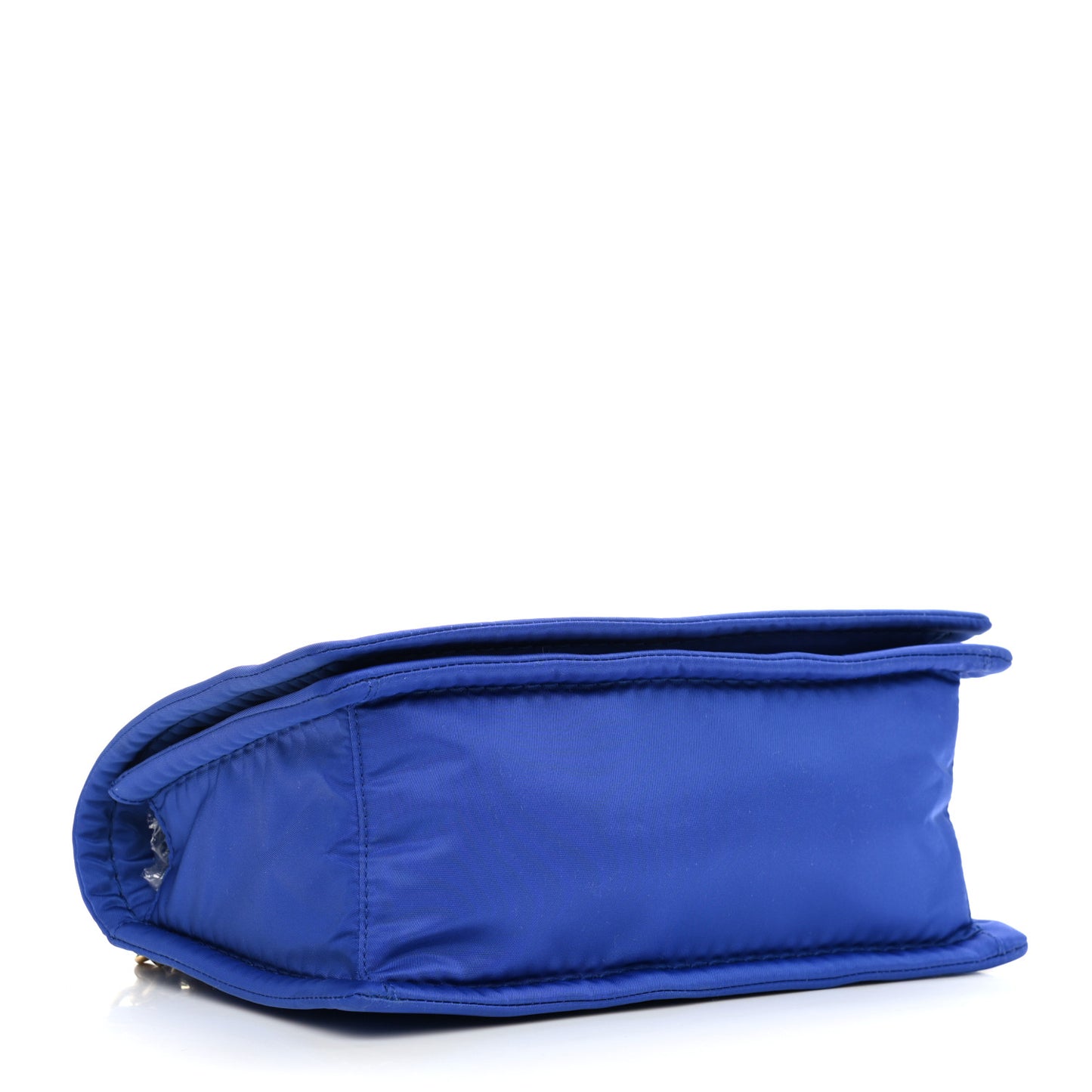 Nylon Tessuto Chain Shoulder Bag Indaco