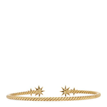 David Yurman 18K Yellow Gold Diamond Petite Starburst Cable Bracelet 2 of 4