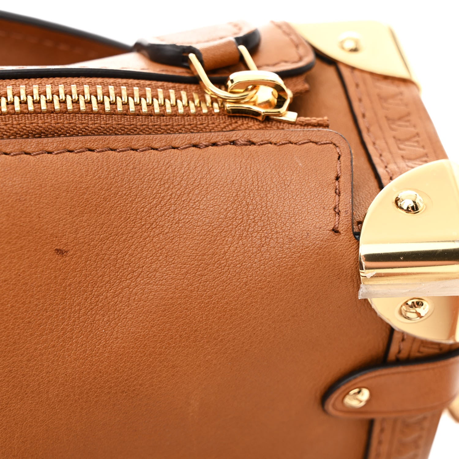 Louis Vuitton Calfskin Side Trunk PM Tan 10 of 11