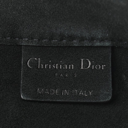 Christian Dior Suede Large Sea Book Tote Black 8 of 13