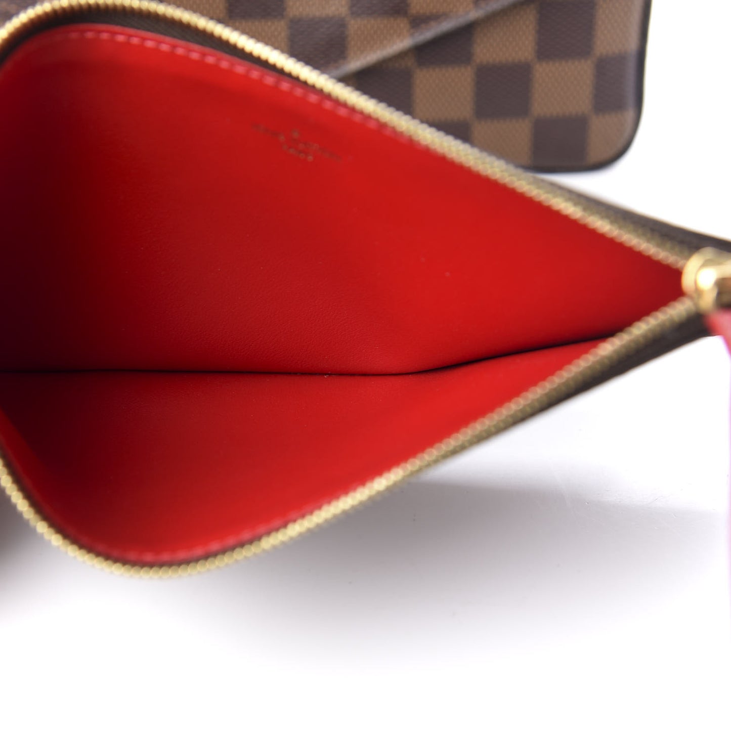 Damier Ebene Pochette Felicie Chain Wallet