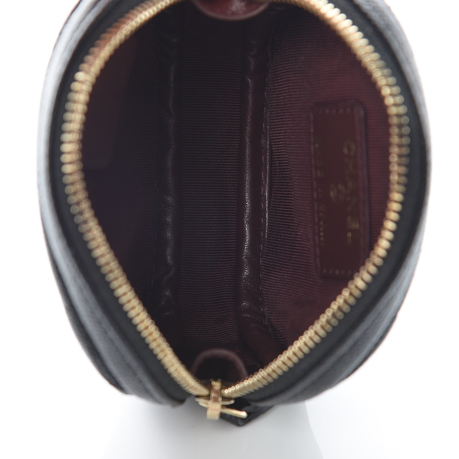 Chanel Caviar Quilted Zip Around Classic Coin Purse Black 5 of 8