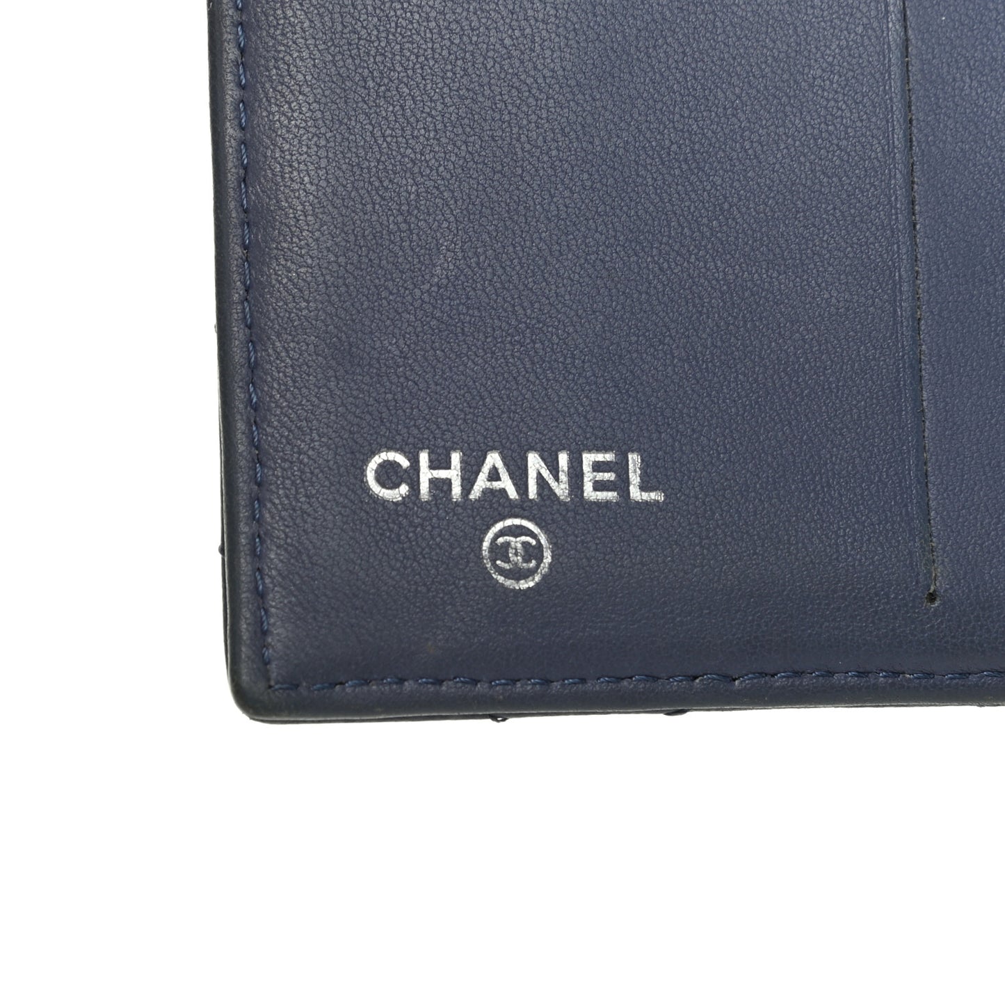 Lambskin Quilted Compact French Flap Wallet Lavender