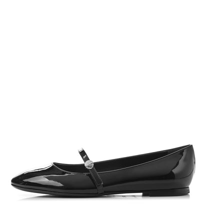 Louis Vuitton Patent Uniformes Ballet Flats 37.5 Black 1 of 7