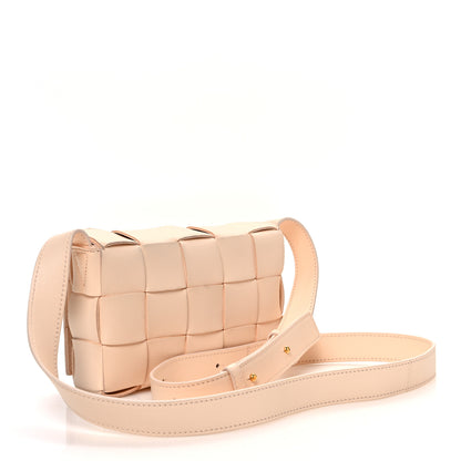 Bottega Veneta Lambskin Maxi Intrecciato Small Cassette Crossbody Bag Melon Washed 3 of 13