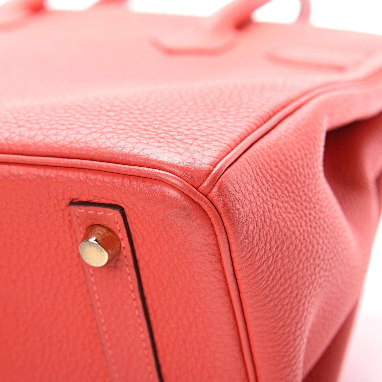 Togo Birkin 30 Rouge Pivoine