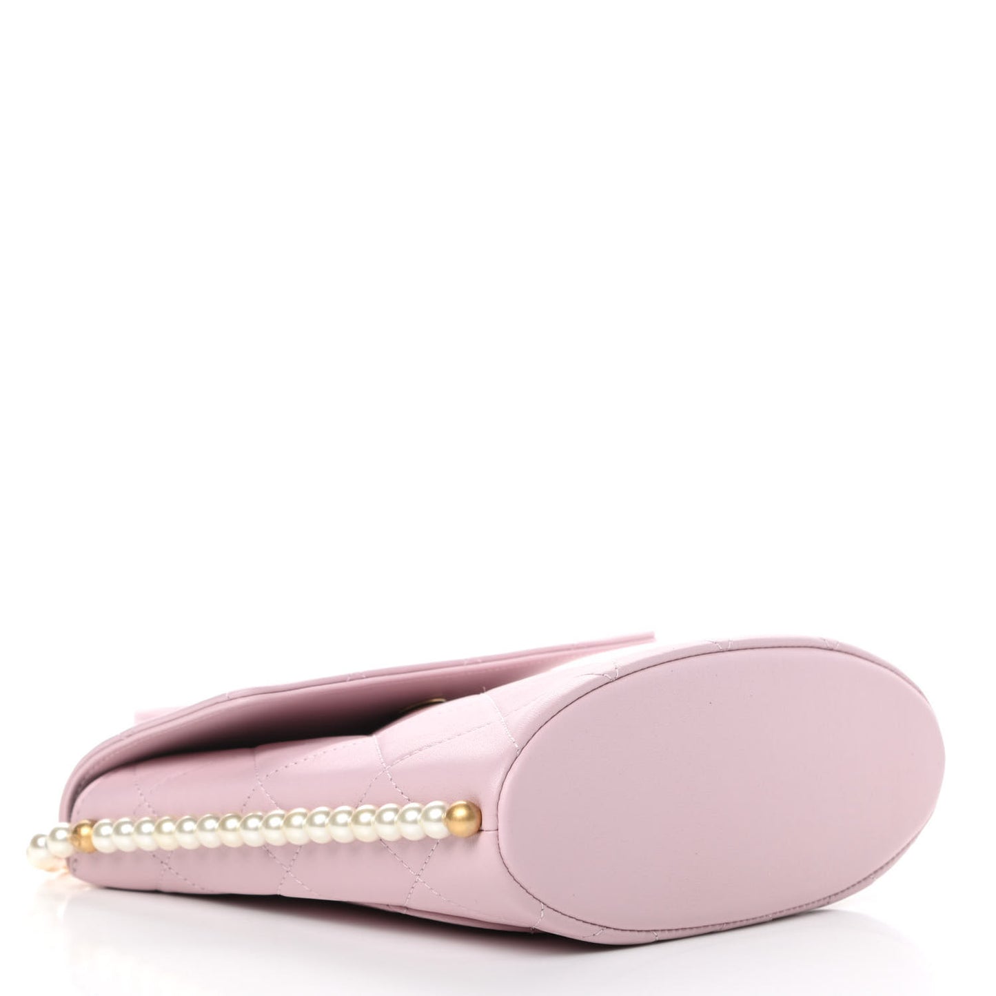 Calfskin Quilted Pearl Small About Pearls Hobo Bag Light Pink