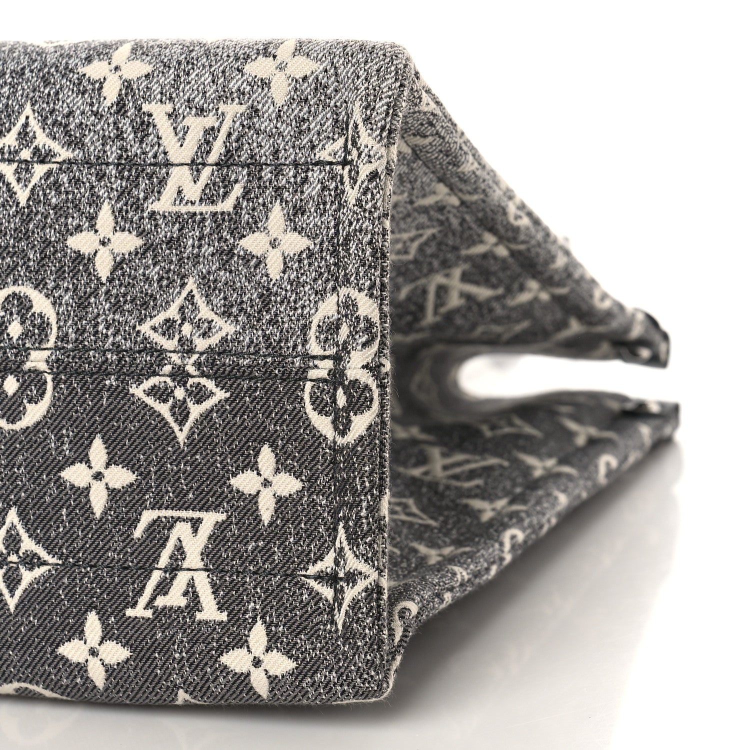 Louis Vuitton Monogram Jacquard Denim Onthego MM Black 8 of 8