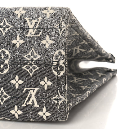 Louis Vuitton Monogram Jacquard Denim Onthego MM Black 8 of 8