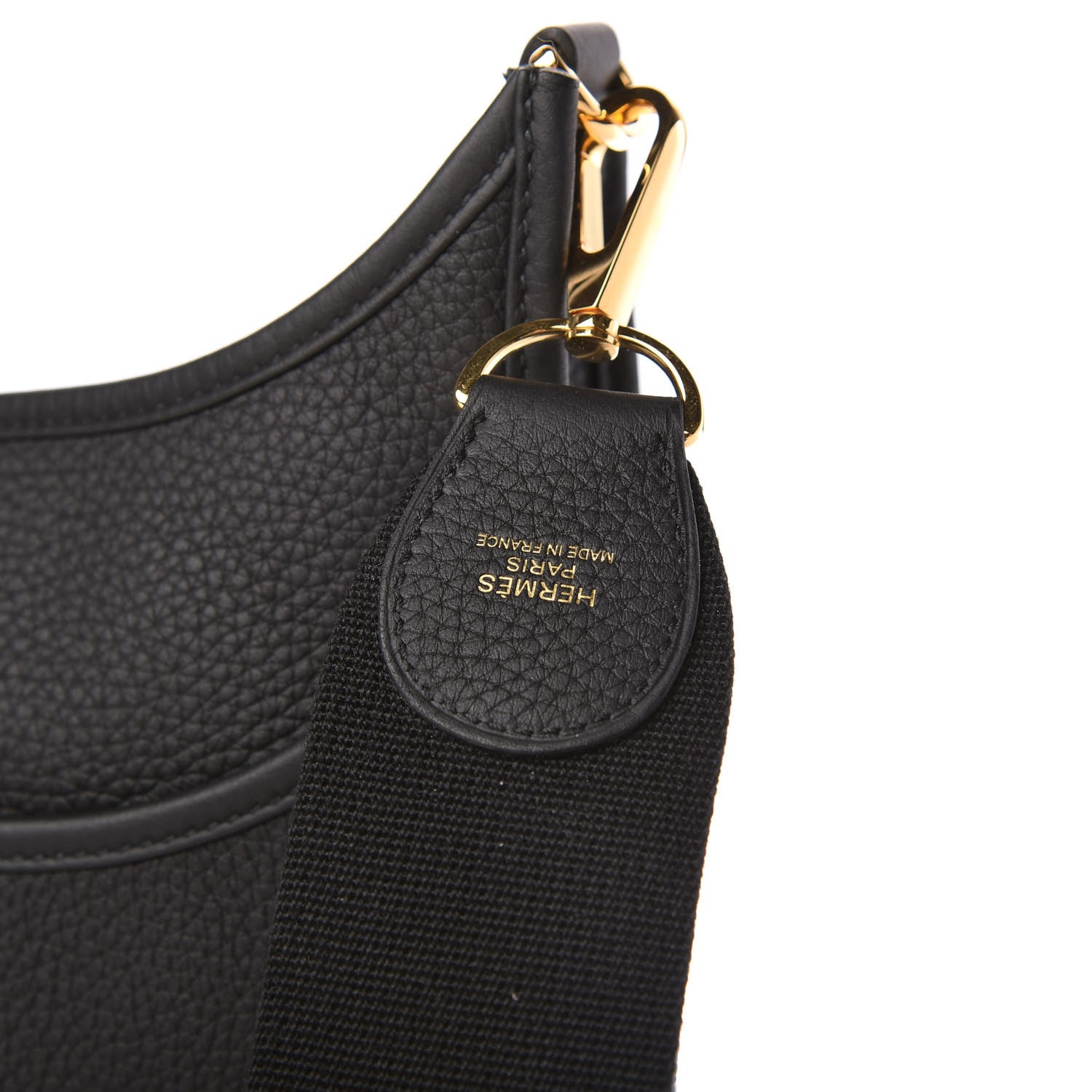 Hermes Taurillon Clemence Evelyne III PM Black 9 of 10