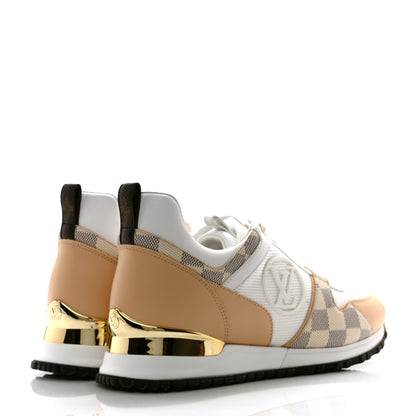 Louis Vuitton Calfskin Damier Azur Run Away Sneakers 39.5 White 4 of 9