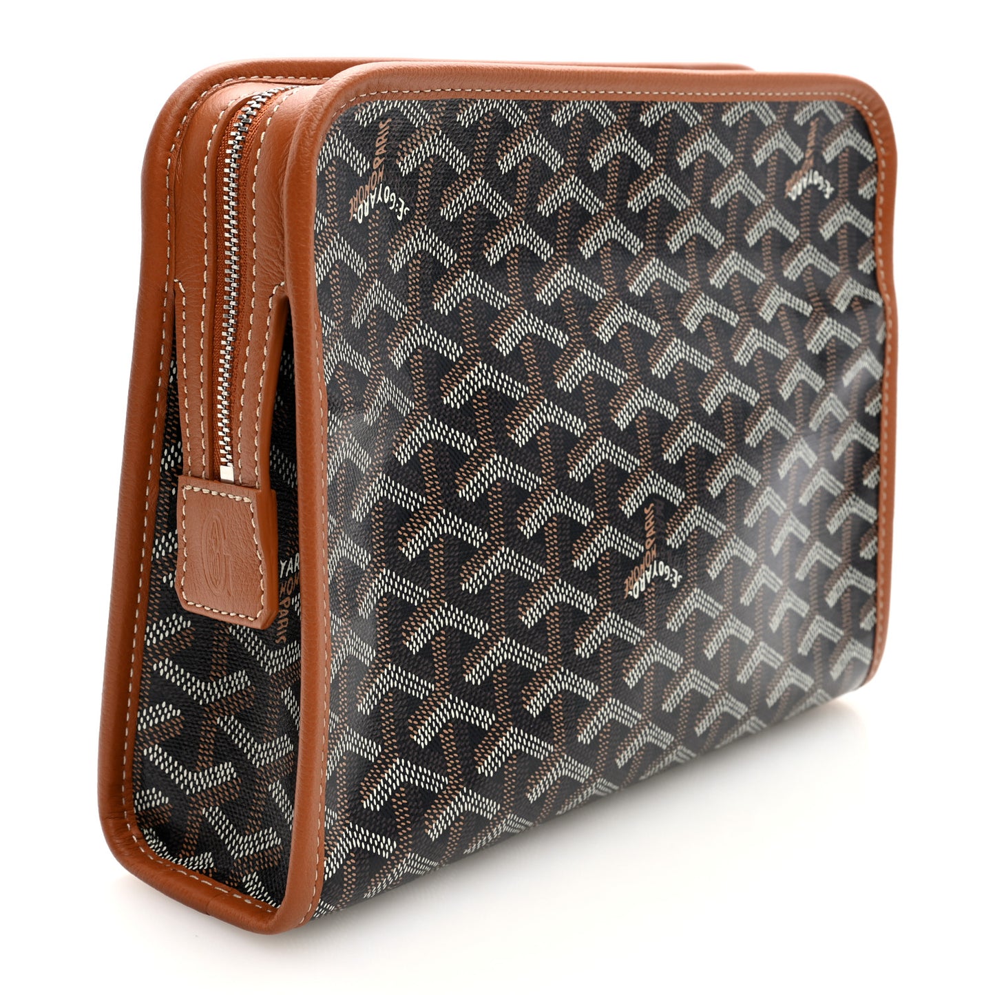 Goyardine Jouvence MM Toiletry Pouch Black Gold