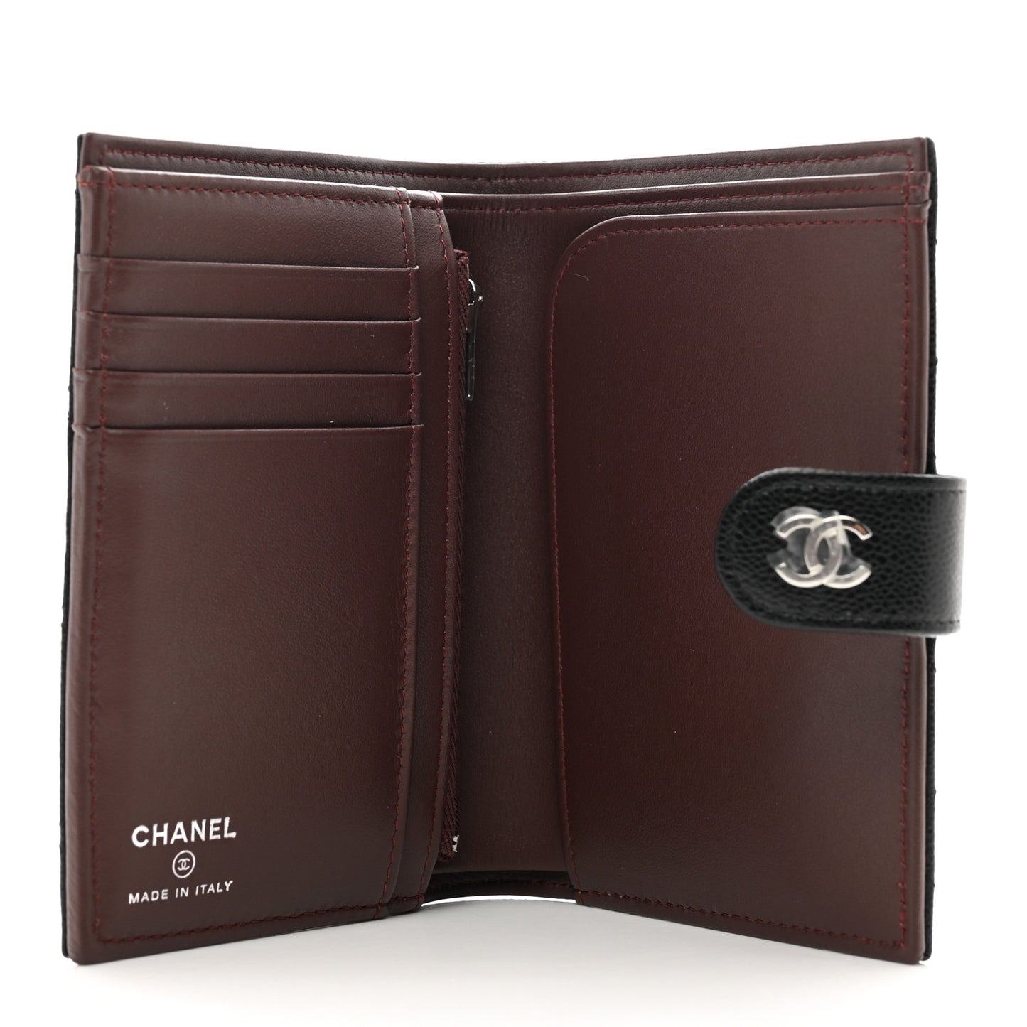 Caviar Quilted Passport Holder Black