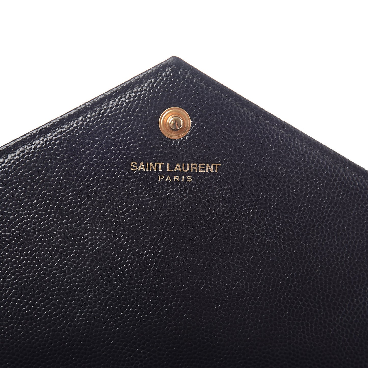 Grain De Poudre Matelasse Chevron Monogram Chain Wallet Black