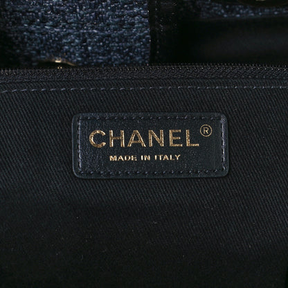 Chanel Lurex Boucle Medium Deauville Tote Black 5 of 10