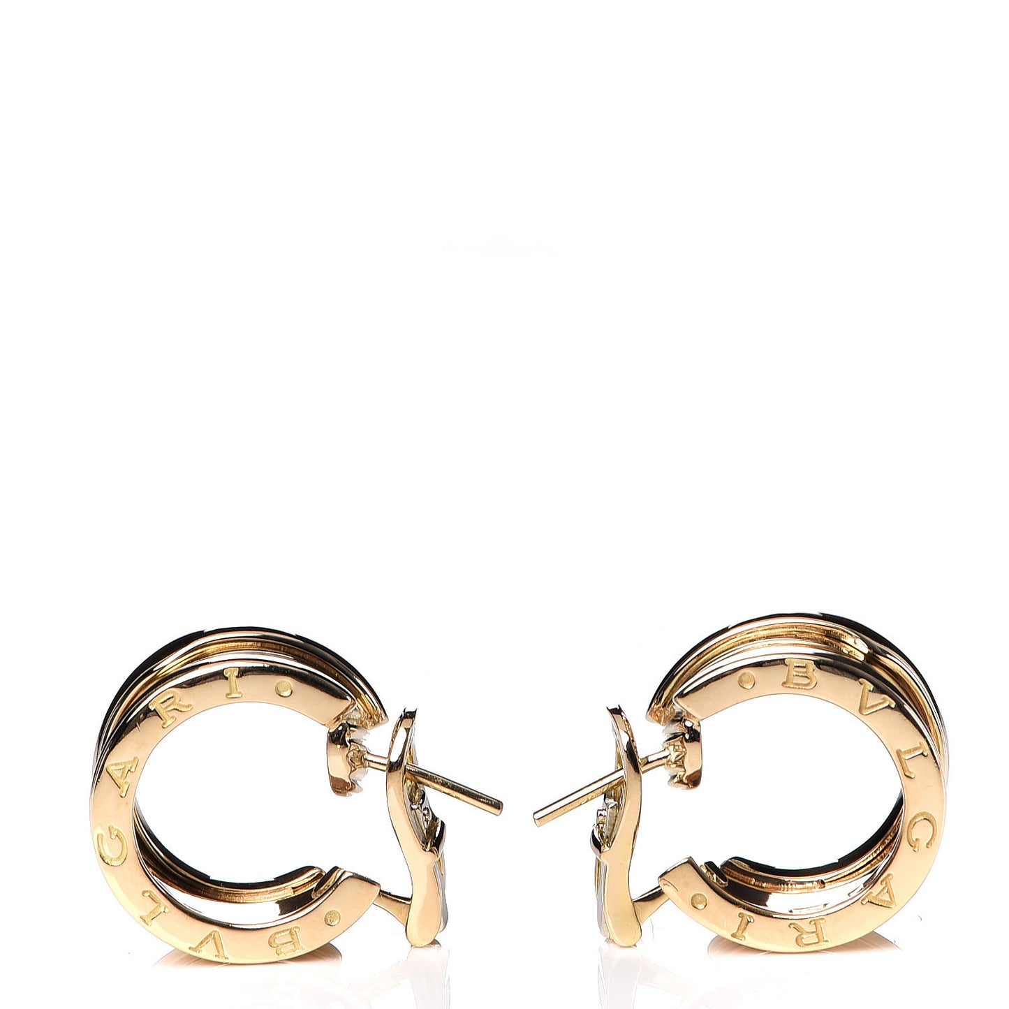 18K Yellow Gold B.Zero1 Hoop Earrings