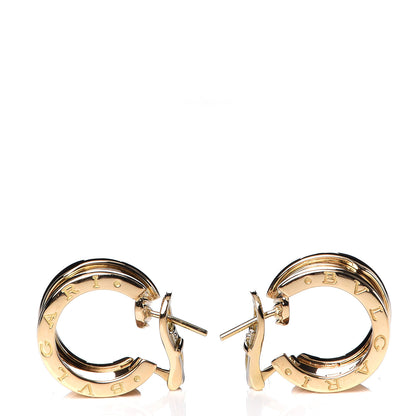 Bulgari 18K Yellow Gold B.Zero1 Hoop Earrings 3 of 7